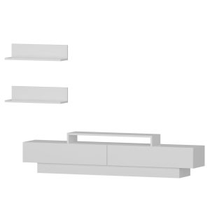 Consola TV Lucca Alb 180x40x31 cm - imagine 3