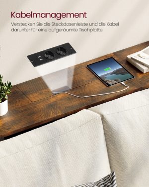 Consola Vasagle Maro 120x25x81.1 cm - imagine 3