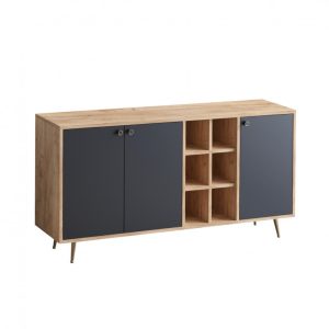 Consola VEİT Oak-Negru - imagine 4
