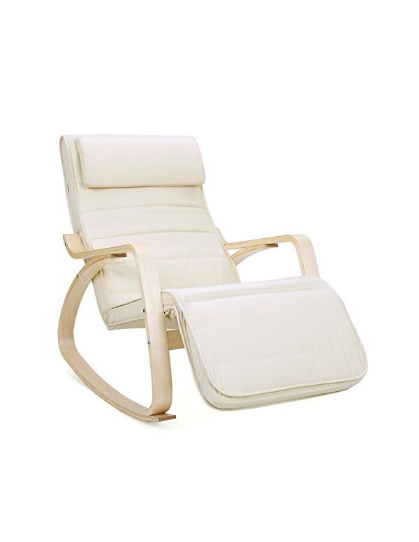 Fotoliu balansoar, Songmics, Bej, LYY10M, 150 Kg, 67 x 115 x 91 cm 1 Fotoliu balansoar, Songmics, Bej, LYY10M, 150 Kg, 67 x 115 x 91 cm