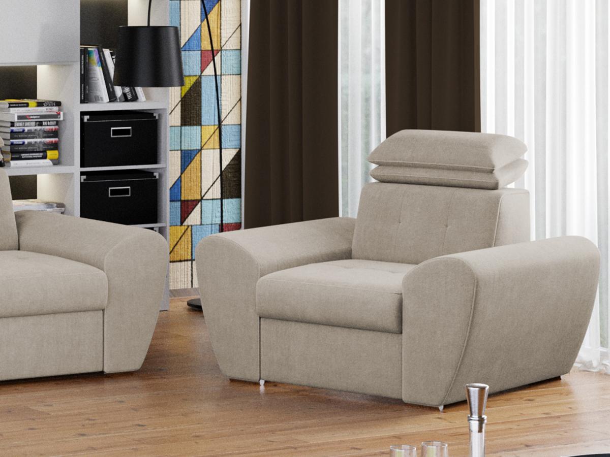 Fotoliu Barini Crem 3 Fotoliu Barini Crem - imagine 3