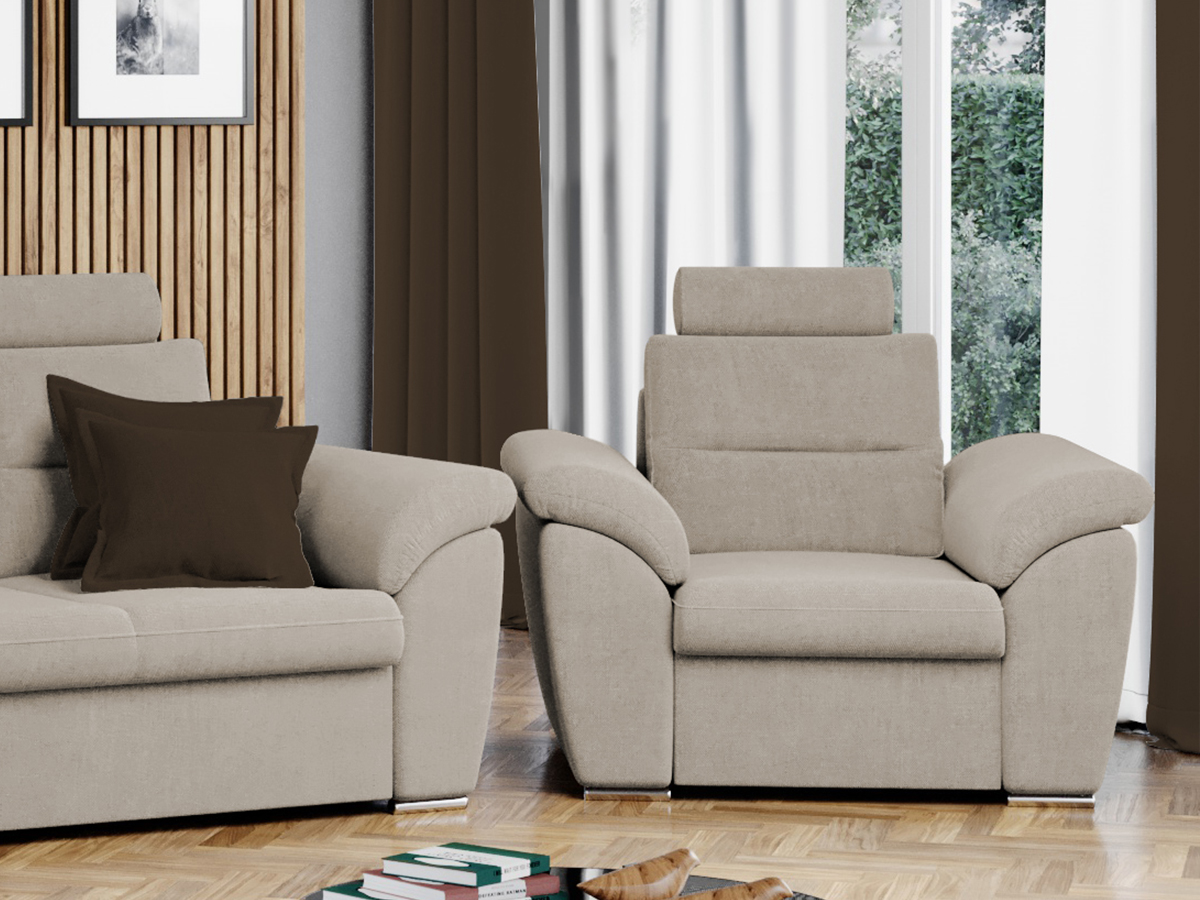 Fotoliu Biano Crem 2 Fotoliu Biano Crem - imagine 2