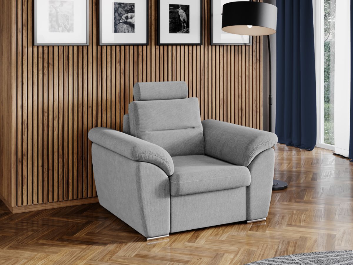 Fotoliu Biano Gri Deschis 2 Fotoliu Biano Gri Deschis - imagine 2