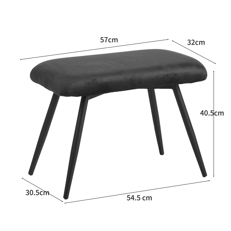 Fotoliu cu taburet Rueda, Pako World, Verde inchis, 71x66x99 cm 10 Fotoliu cu taburet Rueda, Pako World, Verde inchis, 71x66x99 cm - imagine 10