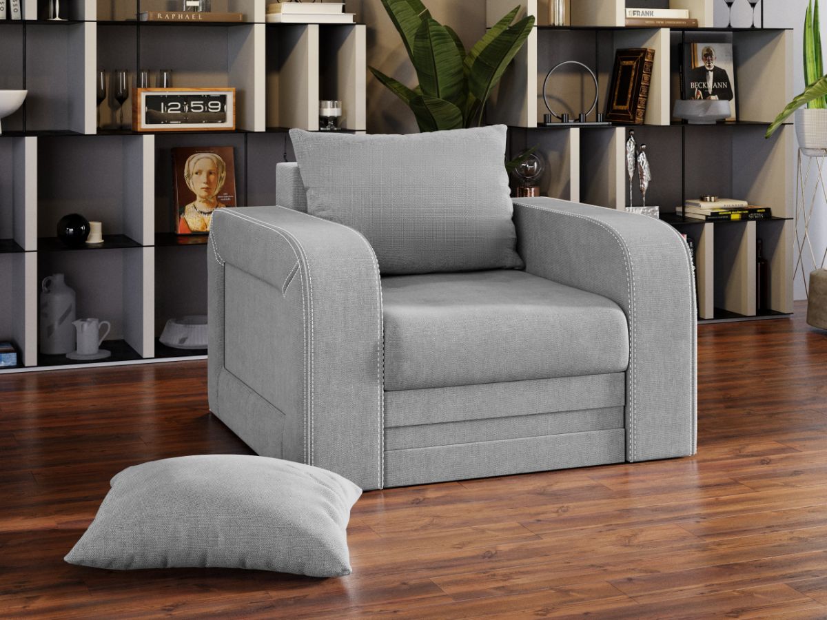 Fotoliu Camila Gri Deschis 1 Fotoliu Camila Gri Deschis