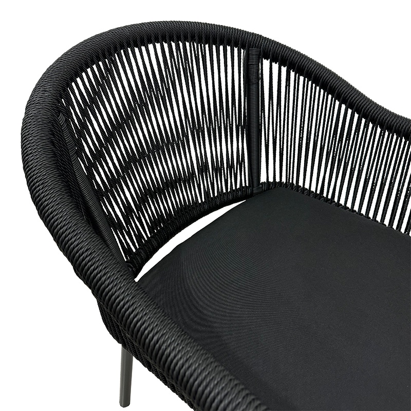 Fotoliu din aluminiu Legana, Antracit-Natural, 56x66x82 cm 5 Fotoliu din aluminiu Legana, Antracit-Natural, 56x66x82 cm - imagine 5