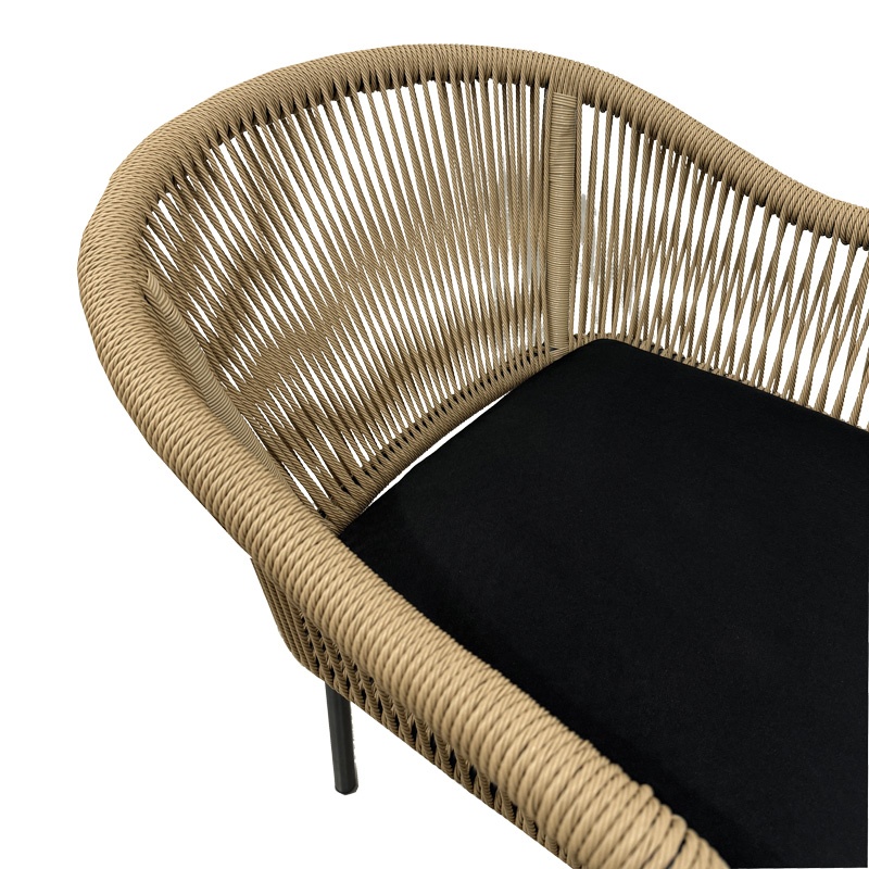 Fotoliu din aluminiu Legana, Antracit-Ratan, 56x66x82 cm 5 Fotoliu din aluminiu Legana, Antracit-Ratan, 56x66x82 cm - imagine 5