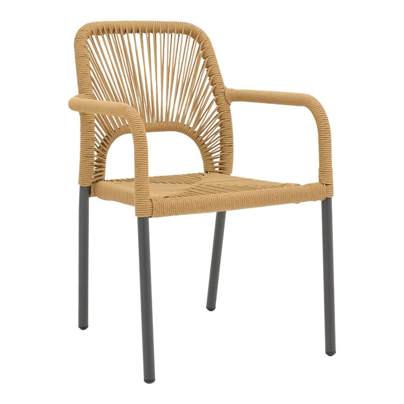 Fotoliu din aluminiu Norture, Pako World, Antracit-Ratan, 57x63x82 cm 1 Fotoliu din aluminiu Norture, Pako World, Antracit-Ratan, 57x63x82 cm