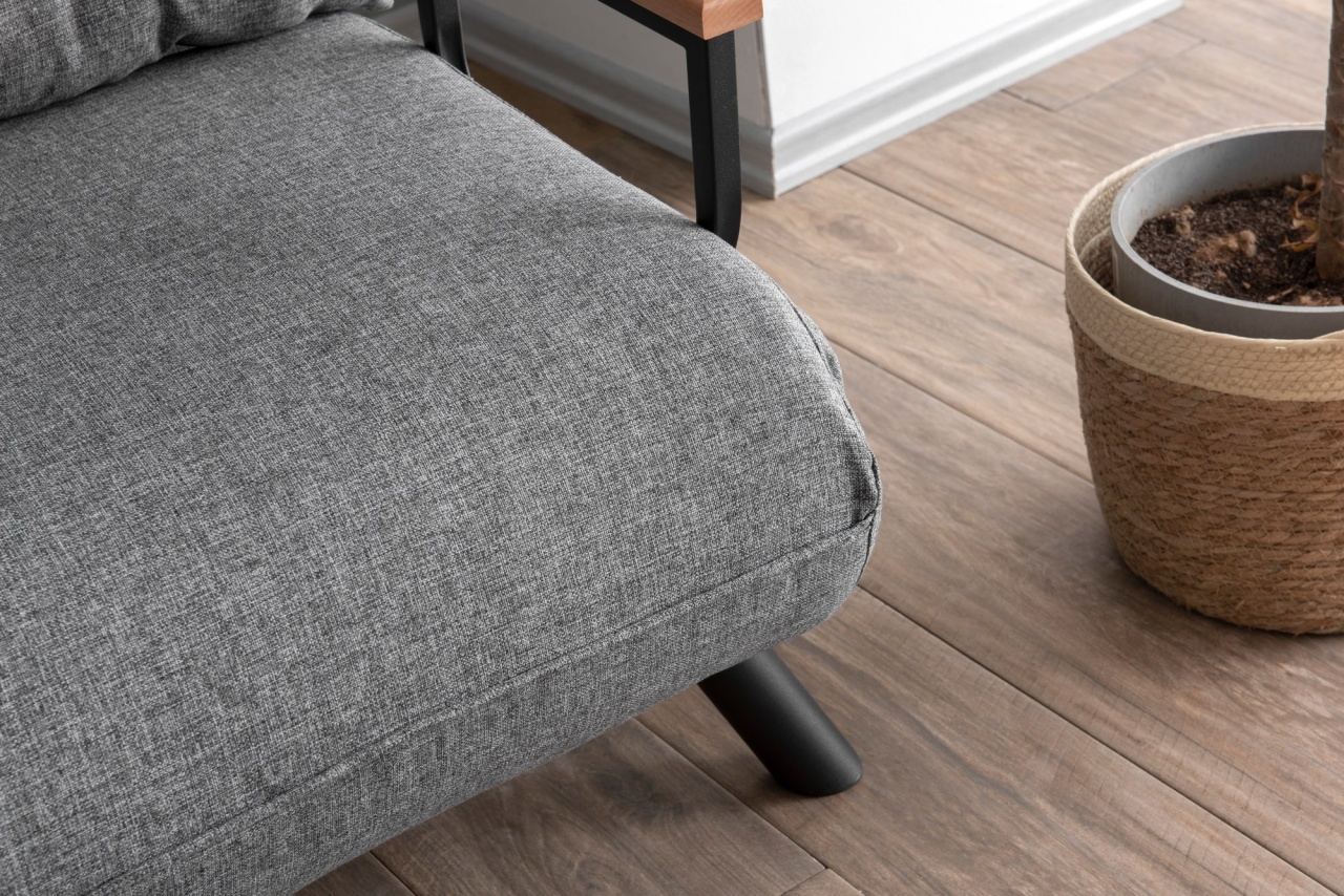 Fotoliu extensibil Sando Gri deschis 175x60x60 cm 5 Fotoliu extensibil Sando Gri deschis 175x60x60 cm - imagine 5