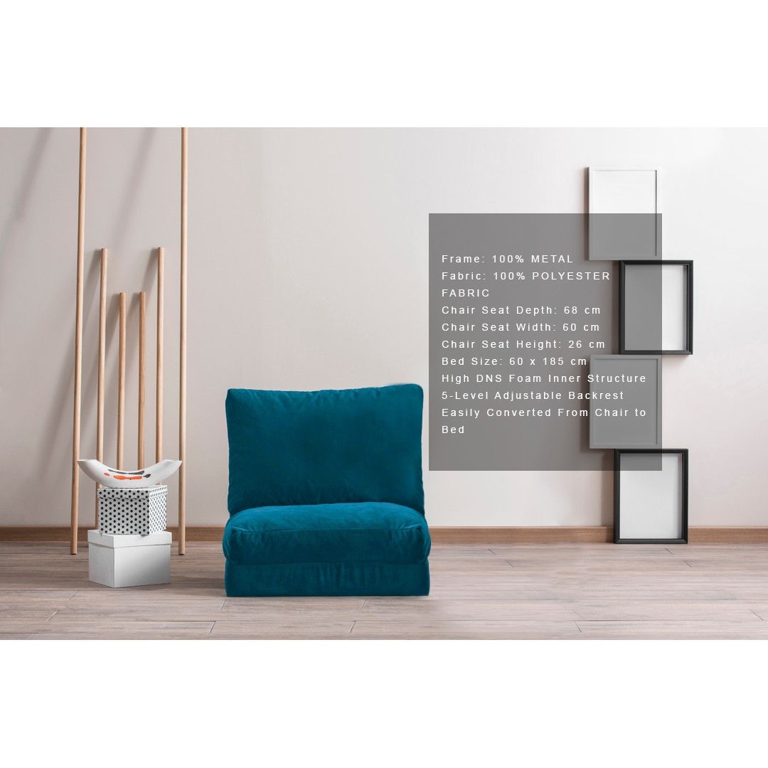 Fotoliu extensibil Taida Verde 185x60x62 cm 2 Fotoliu extensibil Taida Verde 185x60x62 cm - imagine 2