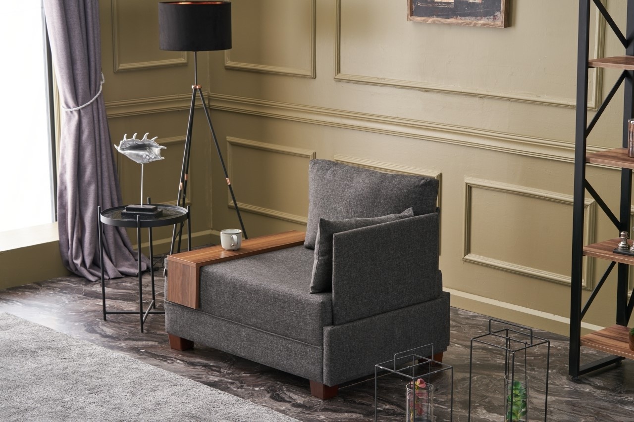 Fotoliu Fly Antracit 100x80x75 cm 2 Fotoliu Fly Antracit 100x80x75 cm - imagine 2