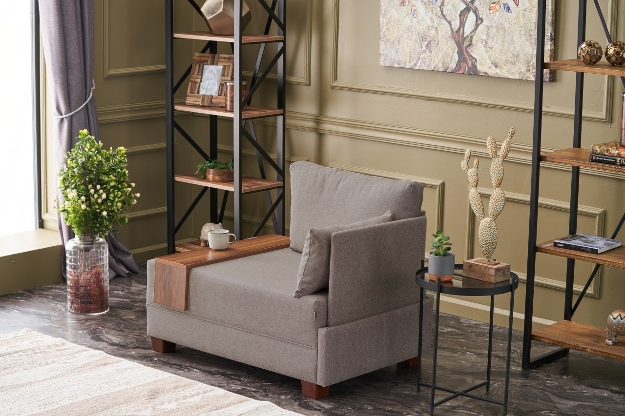 Fotoliu Fly Bej 100x80x75 cm 4 Fotoliu Fly Bej 100x80x75 cm - imagine 4