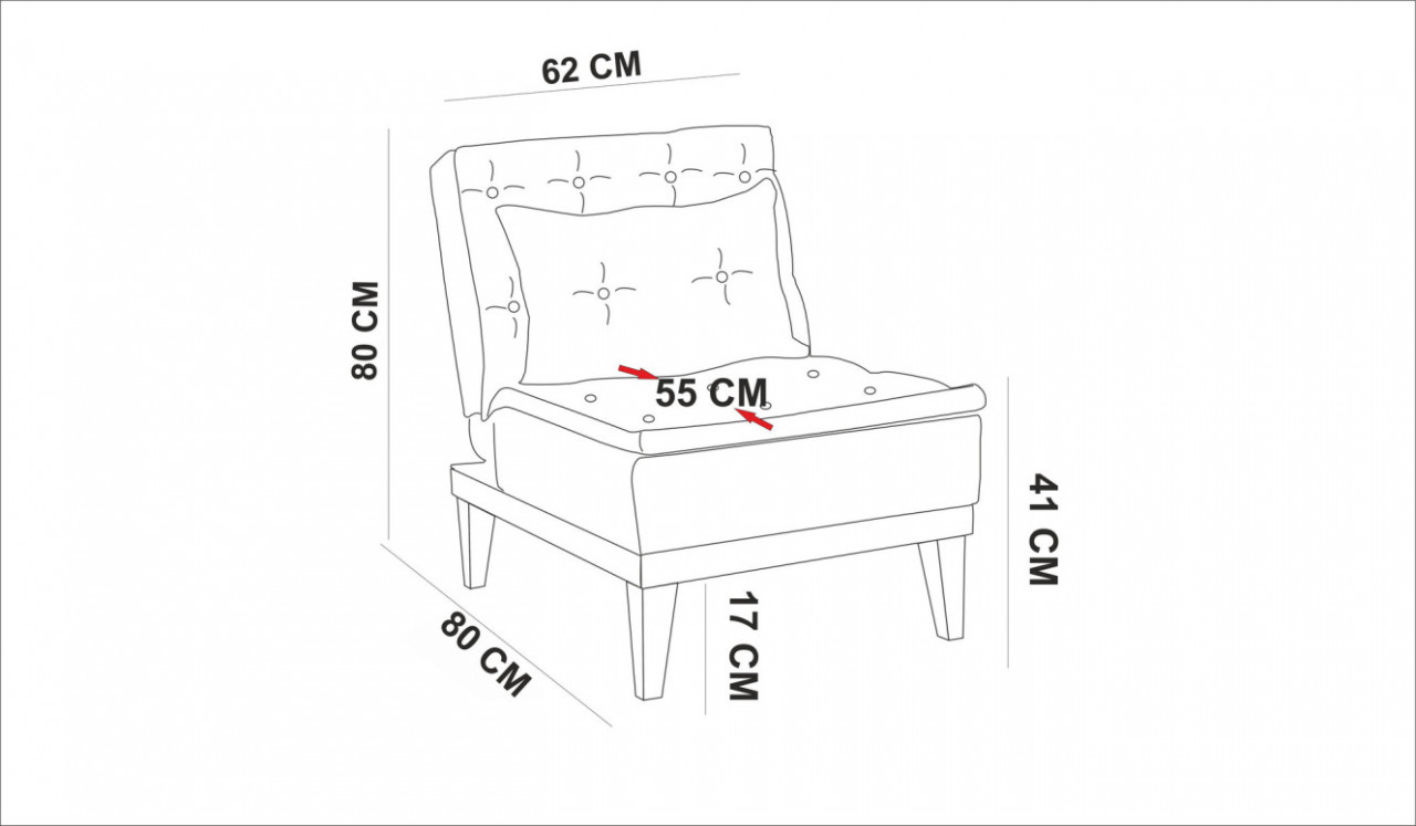 Fotoliu Fuoco, Crem 5 Fotoliu Fuoco, Crem - imagine 5