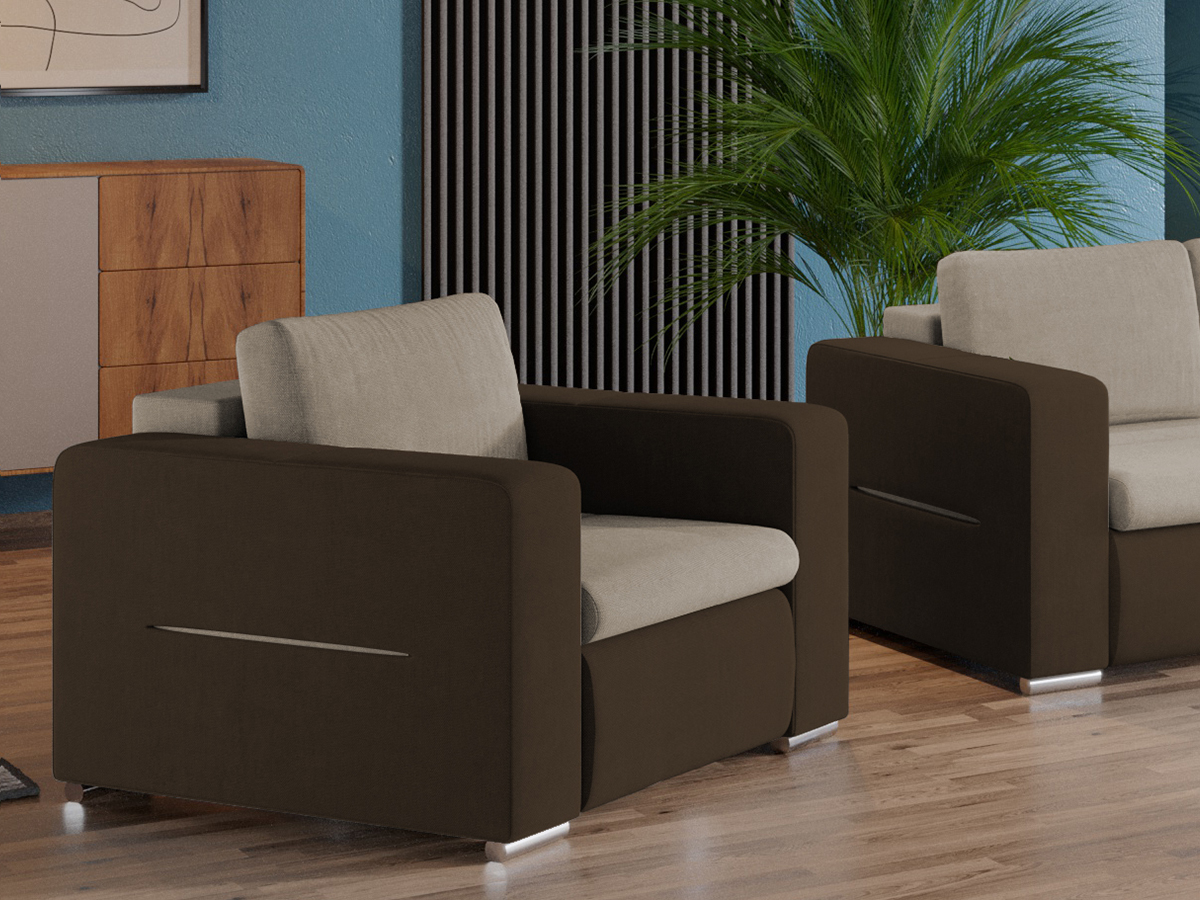 Fotoliu Ivy Crem / Maro 3 Fotoliu Ivy Crem / Maro - imagine 3