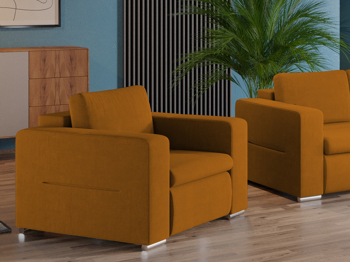 Fotoliu Ivy Portocaliu 2 Fotoliu Ivy Portocaliu - imagine 2