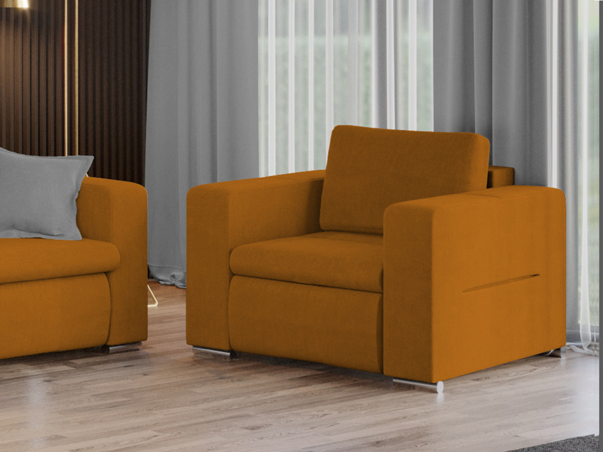 Fotoliu Ivy Portocaliu 3 Fotoliu Ivy Portocaliu - imagine 3