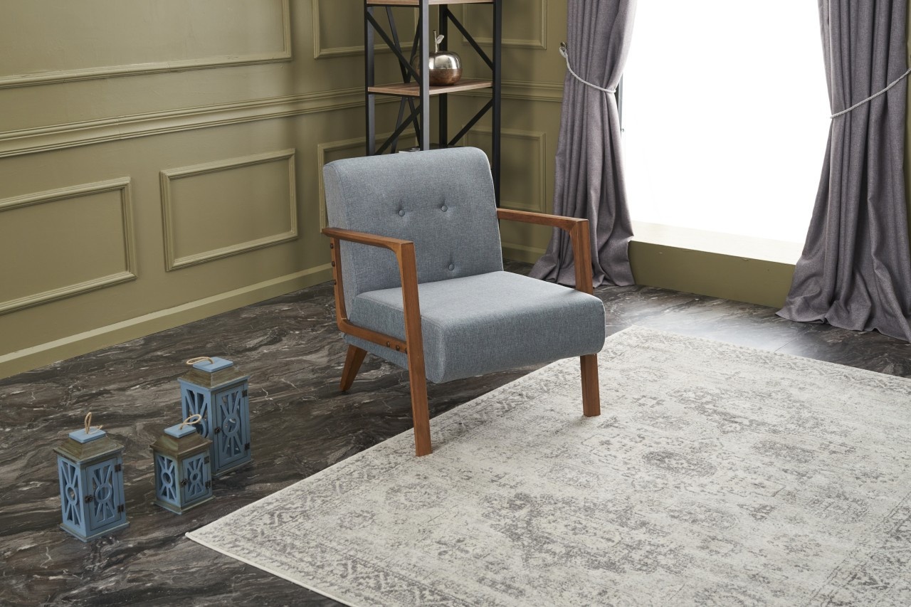 Fotoliu Kemer Albastru deschis 69x80x83 cm 2 Fotoliu Kemer Albastru deschis 69x80x83 cm - imagine 2