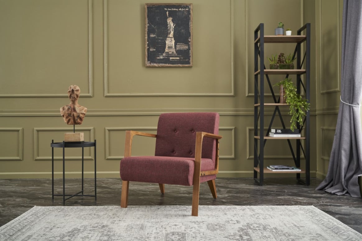 Fotoliu Kemer, Rosu bordo 1 Fotoliu Kemer, Rosu bordo