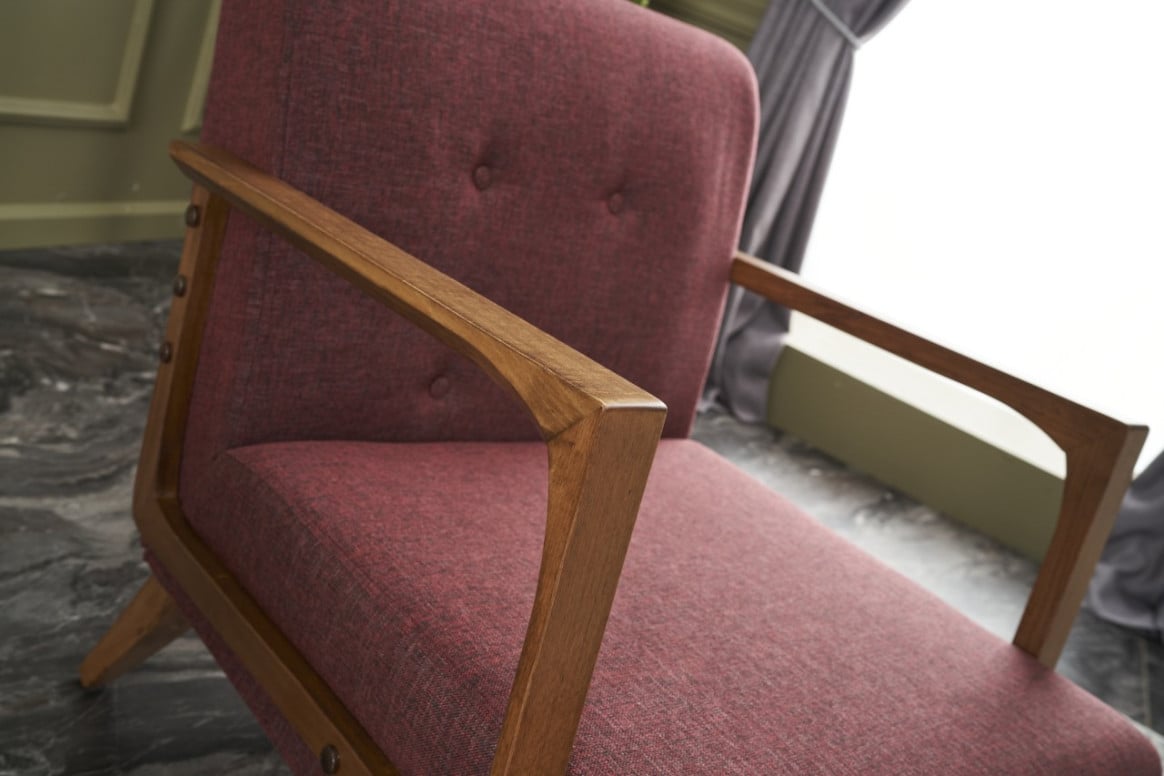 Fotoliu Kemer, Rosu bordo 4 Fotoliu Kemer, Rosu bordo - imagine 4