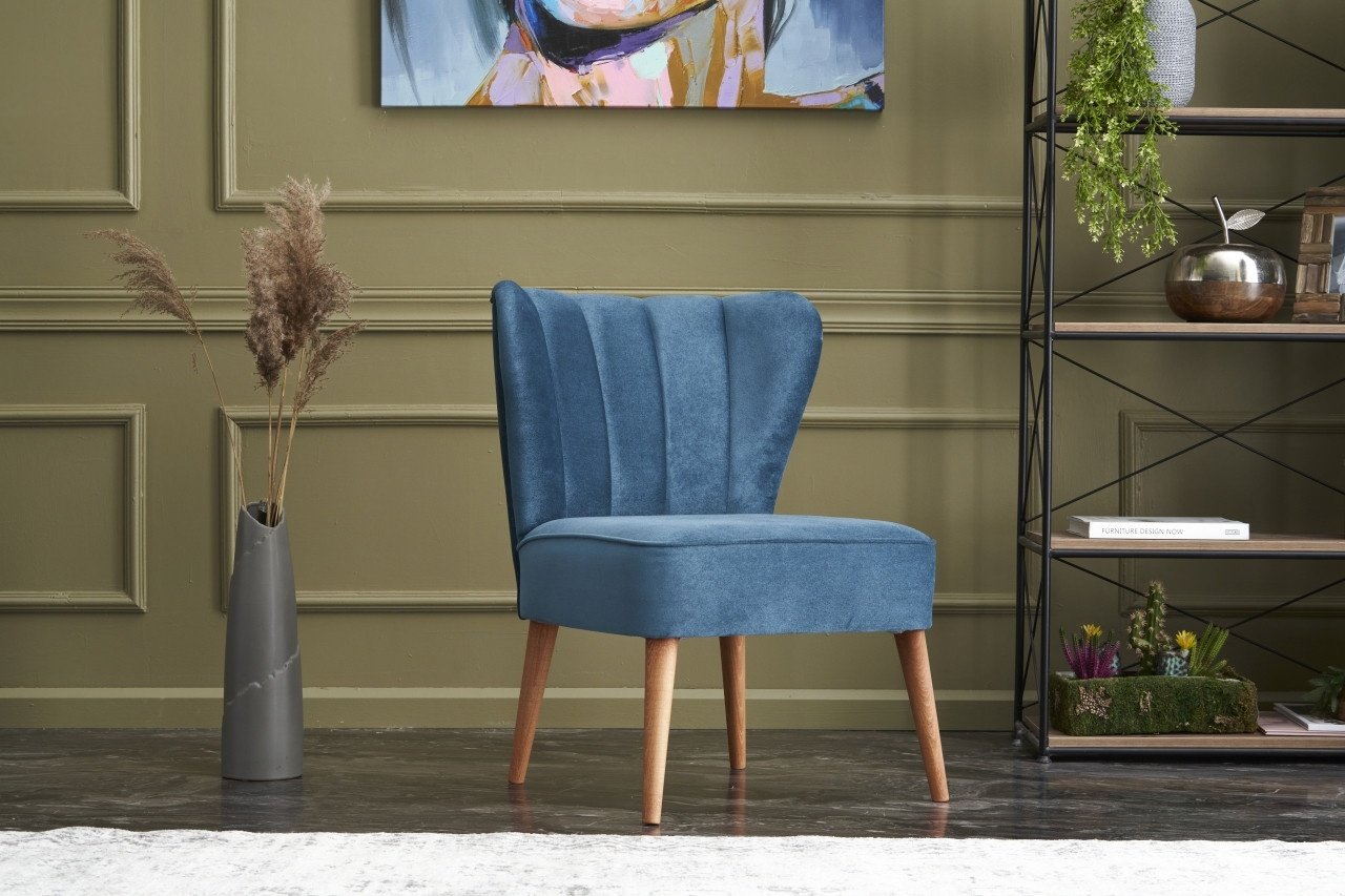 Fotoliu Layla Albastru 65x80x65 cm 1 Fotoliu Layla Albastru 65x80x65 cm