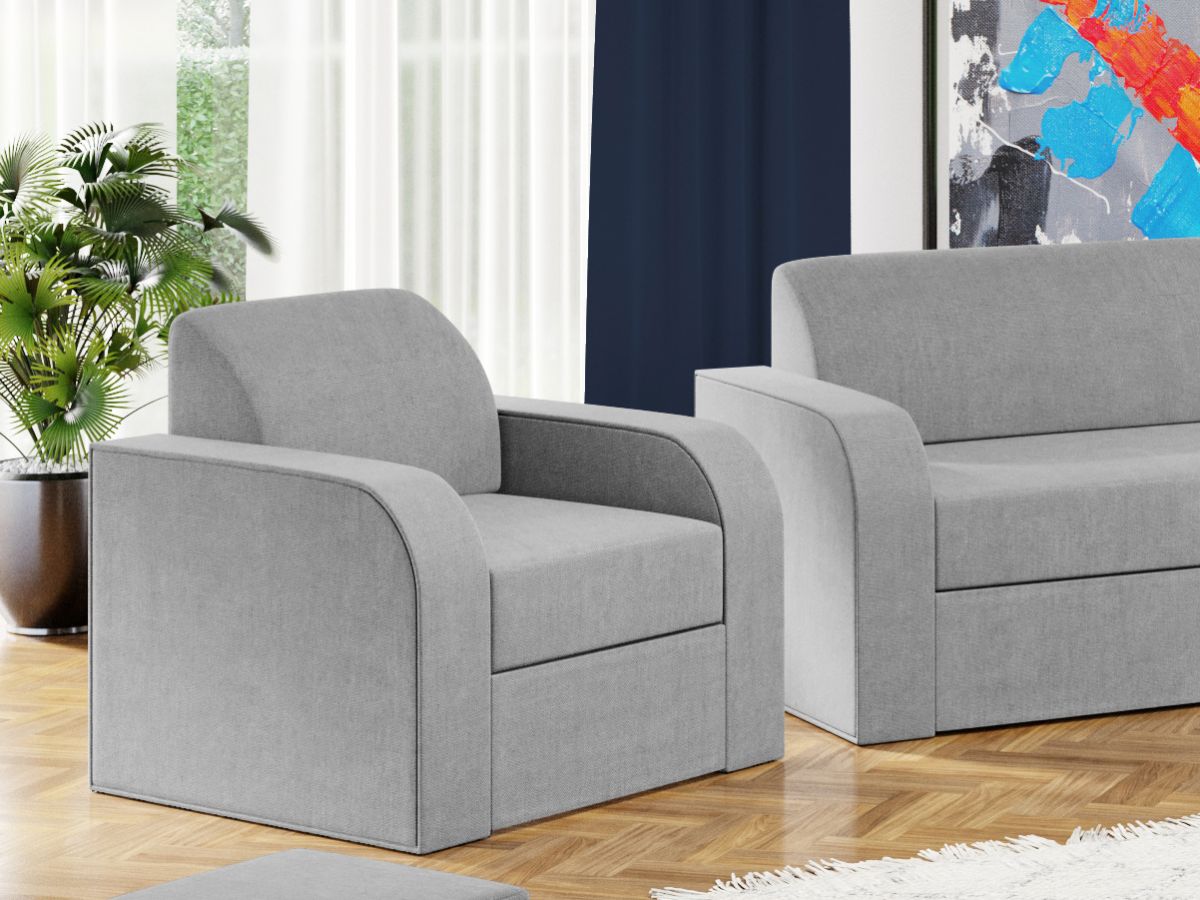 Fotoliu Mini Gri Deschis 2 Fotoliu Mini Gri Deschis - imagine 2