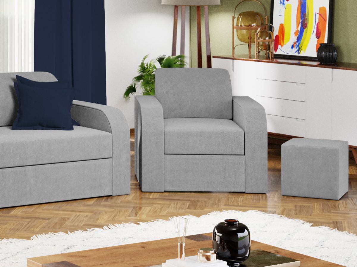 Fotoliu Mini Gri Deschis 3 Fotoliu Mini Gri Deschis - imagine 3