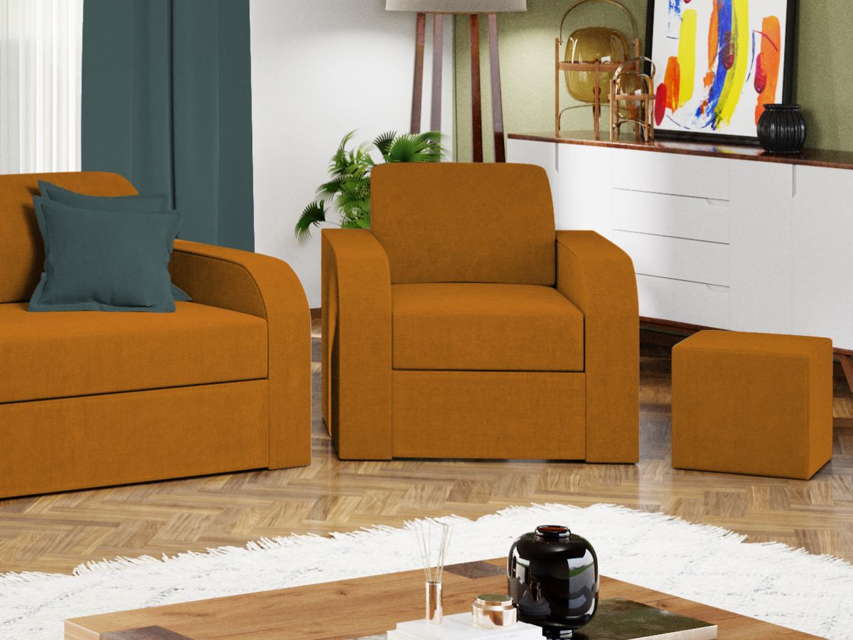 Fotoliu Mini Portocaliu 3 Fotoliu Mini Portocaliu - imagine 3