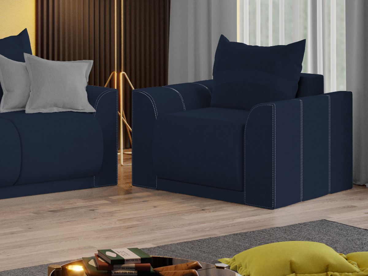 Fotoliu Nova Albastru 1 Fotoliu Nova Albastru