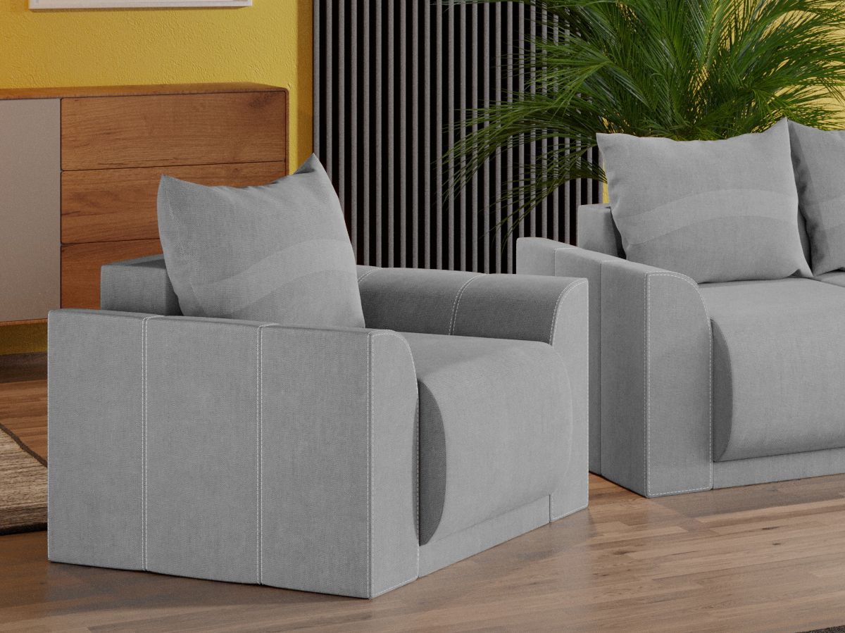 Fotoliu Nova Gri Deschis 3 Fotoliu Nova Gri Deschis - imagine 3