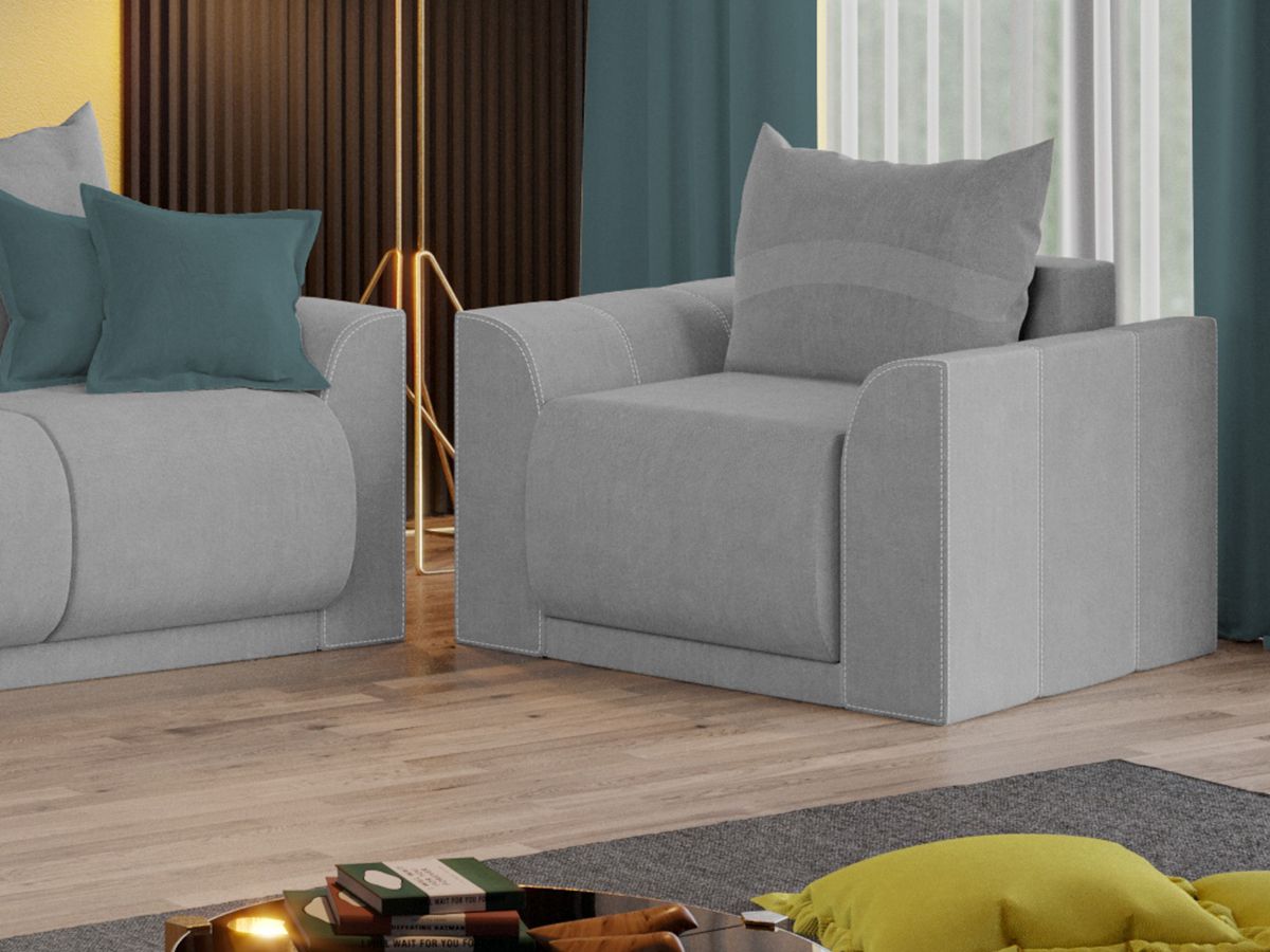 Fotoliu Nova Gri Deschis 2 Fotoliu Nova Gri Deschis - imagine 2