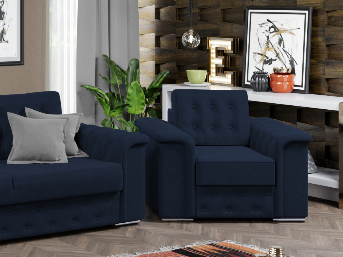 Fotoliu Olimp Albastru 3 Fotoliu Olimp Albastru - imagine 3