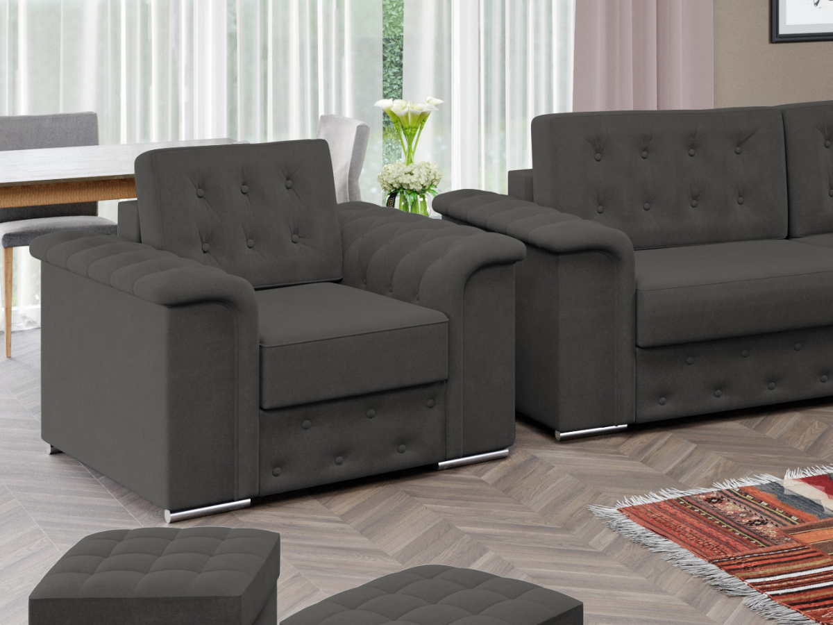 Fotoliu Olimp Gri Antracit 3 Fotoliu Olimp Gri Antracit - imagine 3