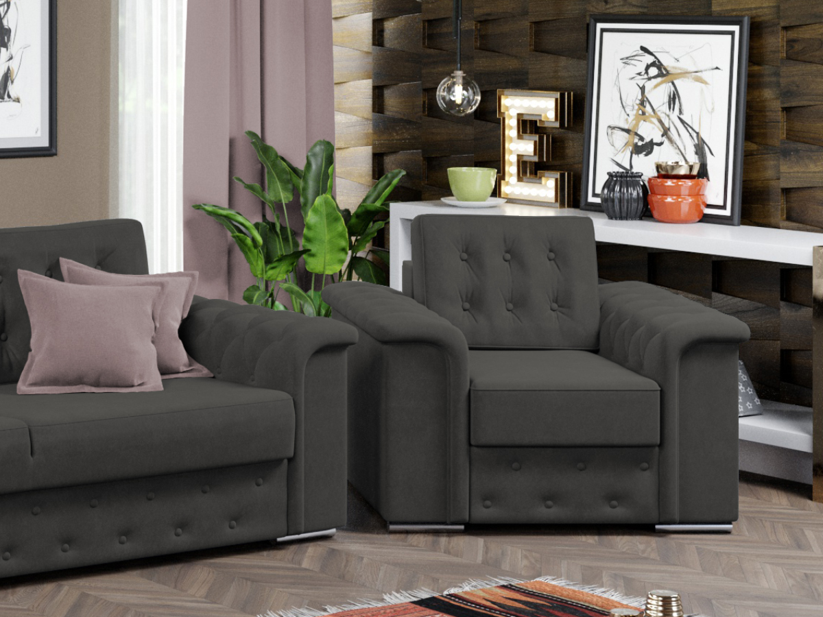 Fotoliu Olimp Gri Antracit 2 Fotoliu Olimp Gri Antracit - imagine 2