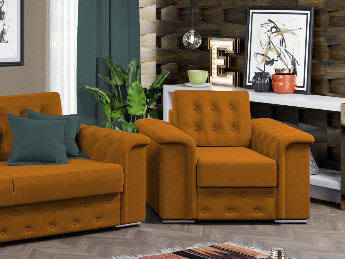 Fotoliu Olimp Portocaliu 2 Fotoliu Olimp Portocaliu - imagine 2