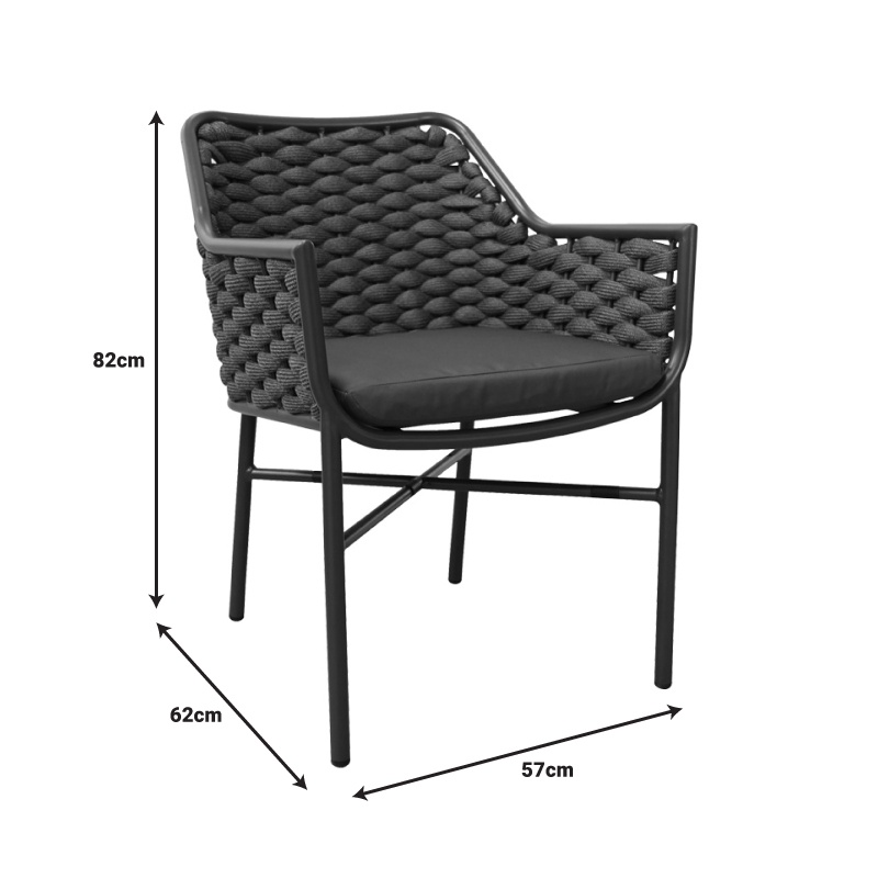 Fotoliu Ortegia, Pako World, Antracit, 57x62x82 cm 7 Fotoliu Ortegia, Pako World, Antracit, 57x62x82 cm - imagine 7