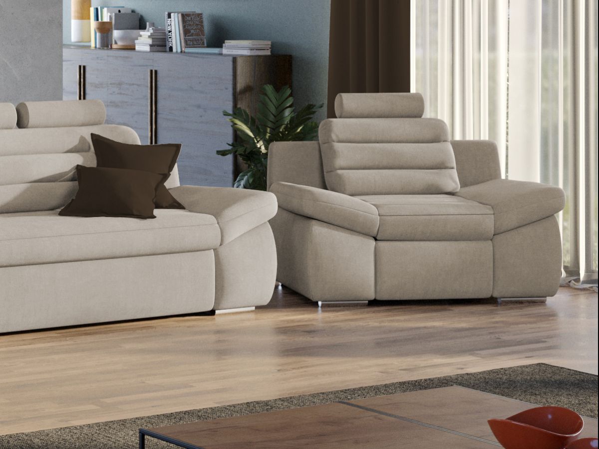 Fotoliu Quinn Crem 3 Fotoliu Quinn Crem - imagine 3