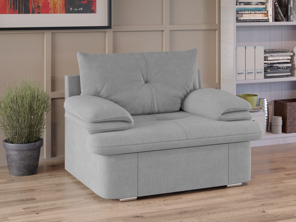 Fotoliu Roma Gri Deschis 2 Fotoliu Roma Gri Deschis - imagine 2