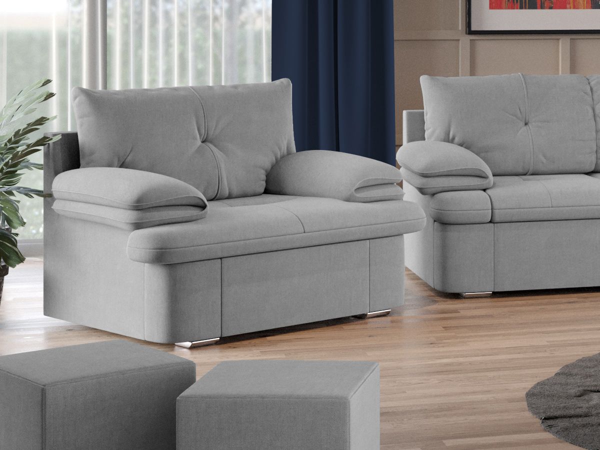 Fotoliu Roma Gri Deschis 1 Fotoliu Roma Gri Deschis