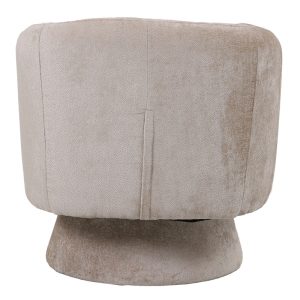 Fotoliu rotativ Kreslo, Pako World, Textil, Crem, 78x81x77 cm - imagine 4