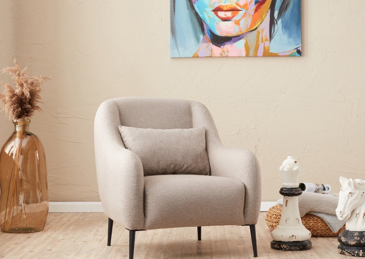 Fotoliu Venus Crem 77x70x77 cm 1 Fotoliu Venus Crem 77x70x77 cm