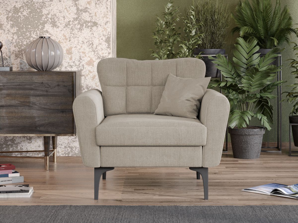 Fotoliu Vibe Crem 2 Fotoliu Vibe Crem - imagine 2