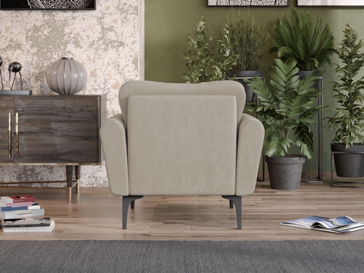 Fotoliu Vibe Crem 4 Fotoliu Vibe Crem - imagine 4