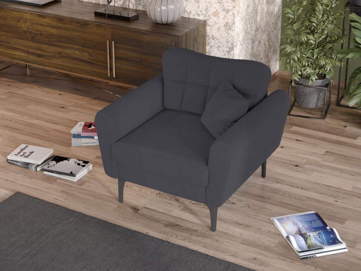 Fotoliu Vibe Gri Inchis 4 Fotoliu Vibe Gri Inchis - imagine 4