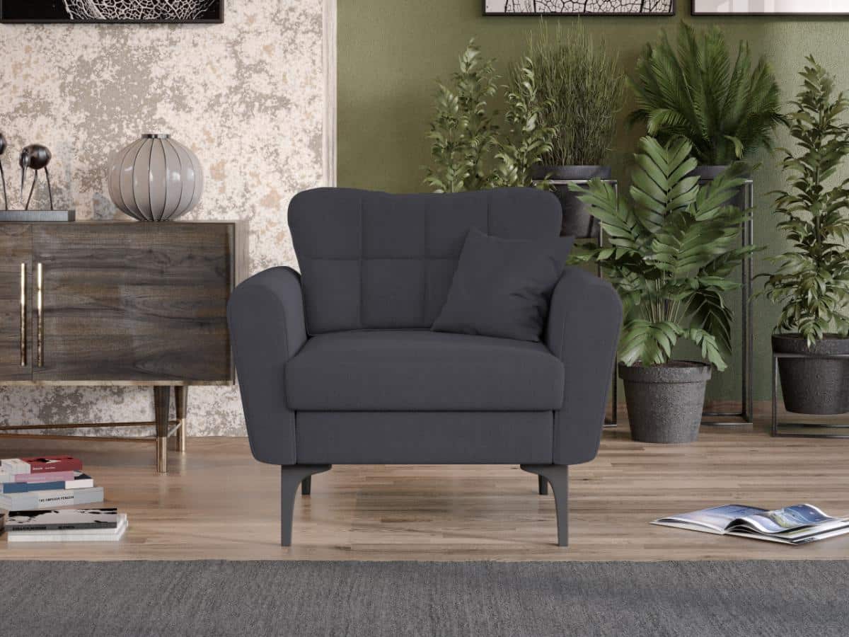 Fotoliu Vibe Gri Inchis 2 Fotoliu Vibe Gri Inchis - imagine 2