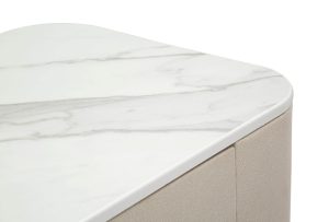 Consola, Beauty, Mauro Ferretti, 100 x 40 x 80 cm, lemn de pin/MDF/metal, crem/auriu - imagine 7