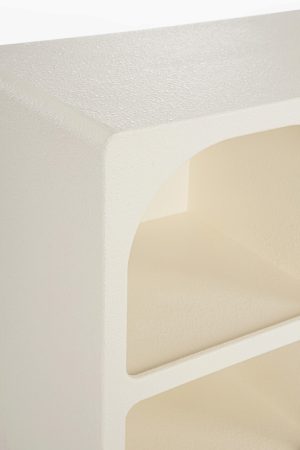 Consola Creamy, Bizzotto, 120x35x60 cm, MDF, alb - imagine 3