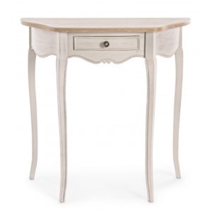 Consola cu 1 sertar, Clarisse, Bizzotto, 80x35x80 cm, lemn de paulownia - imagine 2