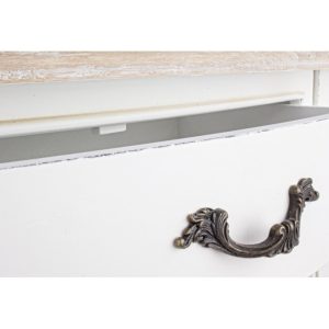 Consola cu 1 sertar, Justine, Bizzotto, 60x35x80 cm, lemn de paulownia - imagine 3