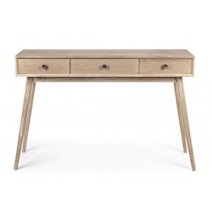 Consola cu 3 sertare, Alannis, Bizzotto, 120x40x78 cm, lemn de frasin - imagine 2