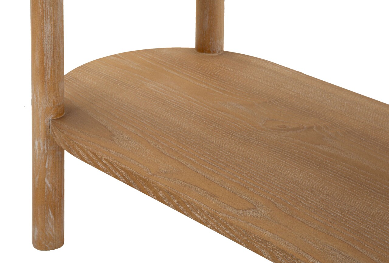 Consola Gothenburg, Mauro Ferretti, 110x40x80 cm, lemn de brad/MDF/fier, maro 8 Consola Gothenburg, Mauro Ferretti, 110x40x80 cm, lemn de brad/MDF/fier, maro - imagine 8